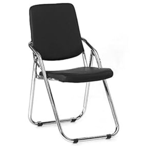 Nilkamal Hardy Foldable Leather Chair Black