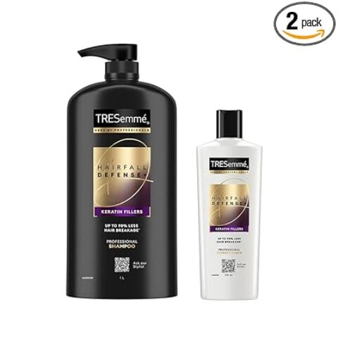 TRESemme Hair Fall Defence Shampoo 1 L & Conditioner 190 ml for Hair Fall Control