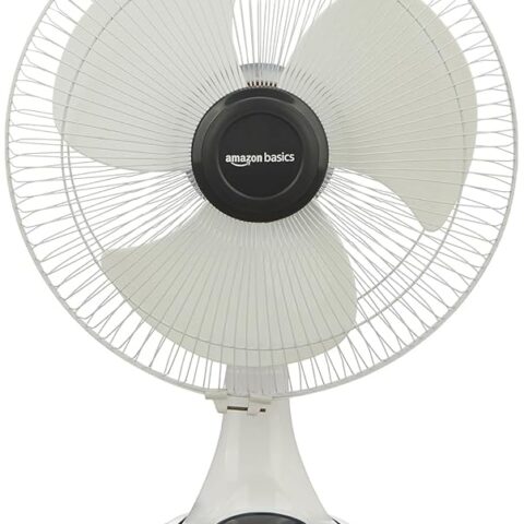 Amazon Basics High-Speed Table Fan for Effective Room Air Circulation