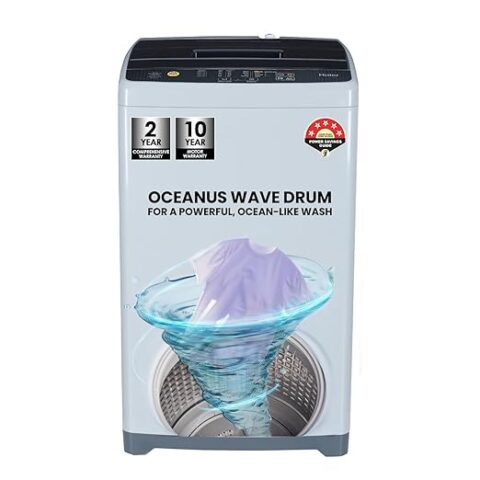 Haier 6.0 Kg 5 Star Oceanus Wave Tech Fully Automatic Top Loader
