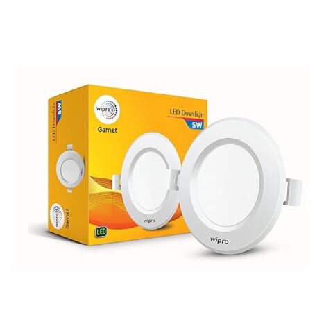 Wipro Garnet 5W Round Downlight Junction Box Features, Pink Glare-Free