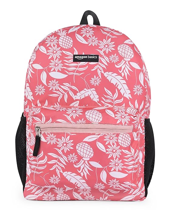 Amazon Basics Lightweight Polyester Backpack | For Travel, School, or Commute