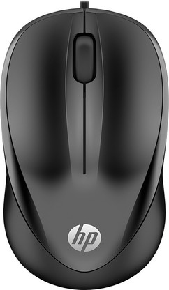 HP 1000 Wired Optical Mouse (USB 3.0, USB 2.0, Black)