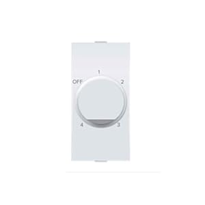 Anchor Ziva 100W 1 Module White 4 Step Fan Regulator, 68301 (Pack of 1)