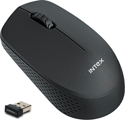 Intex 2.4G Power Plus Wireless Mouse with Bluetooth (2.4GHz Wireless, Black)