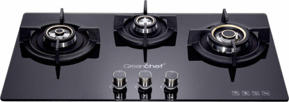 Greenchef GHT HOB cooktop Automatic Glass Automatic Hob (3 Burners)