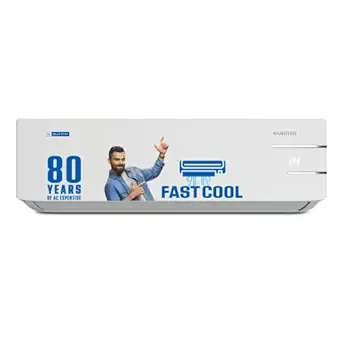 Blue Star 2 Ton 3 Star, 60 Months Warranty, Inverter Split AC (Copper, Convertible 5 in 1 Cooling, Auto Defrost, Dust Filters, Blue Fins, IE324YNU, White)
