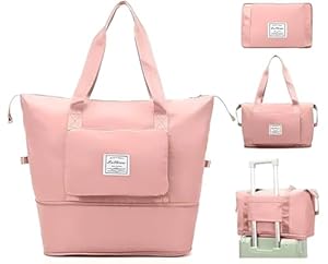 Travel Bags 41 Liter Expandable for Women,Duffle Bags with Wheels and Handle