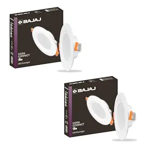 Bajaj Ivora Compact Downlight 5W 3-In-1 Cct (Pack of 2)