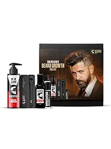 BEARDO Don's Beard Growth Pro Kit for Men| Complete Beard Growth & Grooming Kit | Ideal Gift Set for Men's | Gift for Brother | Gift for Husband | Beard Care Starter Kit | Valentines day gift for husband | Gift for boyfriend | Gift for Men