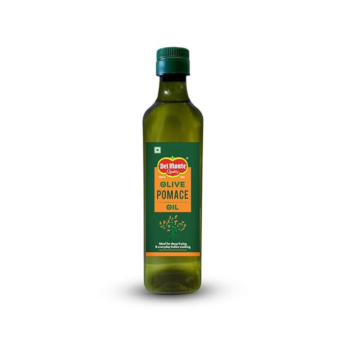 Del Monte Pomace Olive Oil, Ideal for Everyday Indian Cooking & Deep Frying, 500 ml