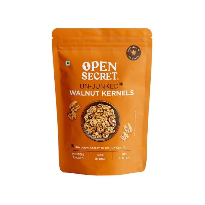 Open Secret Premium Walnut | 900g | Walnuts, Without Shell, Akhrot, walnut Kernel, Dry Fruits, Healthy Snacks, Gluten Free Healthy Lifestyle, High Fibre (Pack of 1)