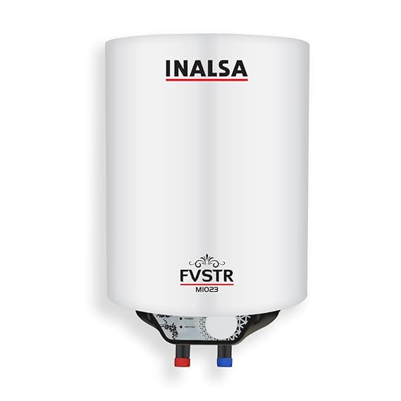 INASLA FVSTR M Series 10-L 5 Star Rates Storage Water Heater (Geyser) with Advanced 3 Level Safety|Smart Energy Management|8 Bar Pressure|3 Yr Warranty on Elements & 2 Yr on Product