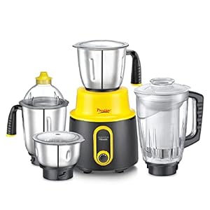 Prestige Delight Plus 750 W Mixer Grinder (With 3 SS Jars and 1 Juicer Jar)