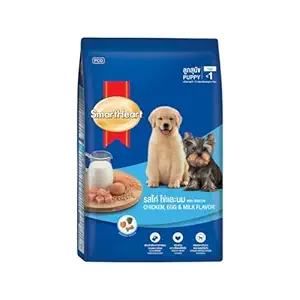 Smart Heart Puppy Dry Dog Food Chicken Egg and Milk Flavour, 2.7 kg