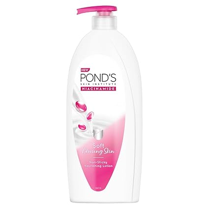 POND's Moisturizing Body Lotion, 600Ml, For Silky Soft, Smooth, Radiant Skin, With Niacinamide