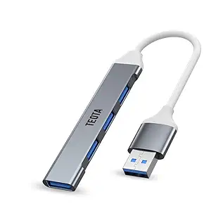 TEQTA 4 in 1 Type A Portable USB Hub 3.0 Docking Station for Laptop