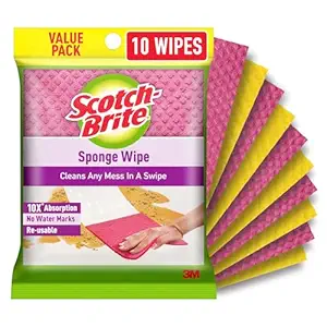 Scotch-Brite Sponge Wipe Resusable Kitchen Cleaning Sponge- Easy to use
