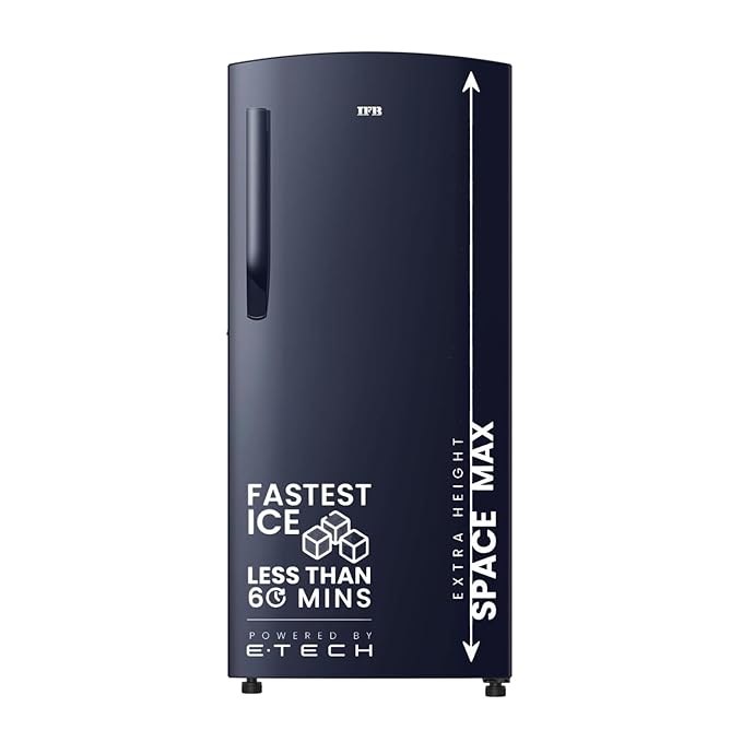 IFB 187L 2 Star Direct-Cool Single Door Refrigerator (IFBDC-2132NCSE, Blue) Extraordinary Storage with Humidity Controller