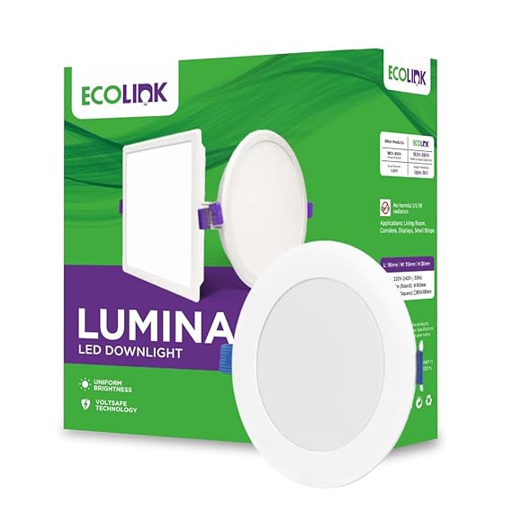 EcoLink Lumina 10w Round LED Downlighter for Home and Hall