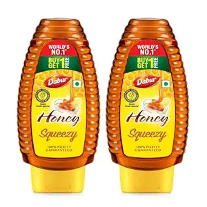 Dabur Honey Squeezy Pack 800g (400gx2, Pack of 2) | 100% Pure & Indigenous | Natural Immunity Booster