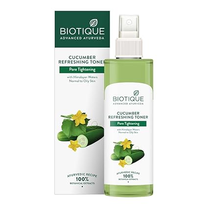 Biotique Cucumber Pore Tightening Toner | Ayurvedic and Organically Pure