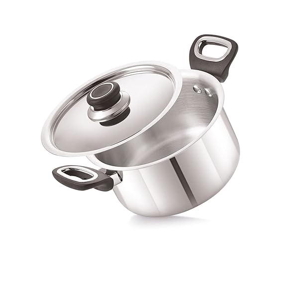 Anjali FPCS18 Stainless Steel Fiesta Pro Casserole with Stainless Steel Lid 14 cm