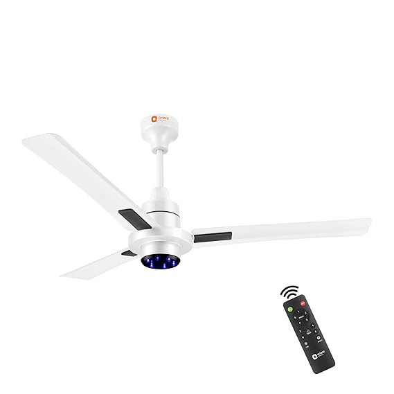 Orient Electrics 1200mm I Tome Plus | BLDC energy saving ceiling fan | BEE 5-star rated | Ceiling fan with LED lights | Saves up to 50% on electricity bills | 3-year warranty | White, pack of 1