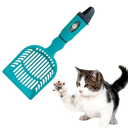 Sage Square Convenient Cat Litter Scooper with Built-in Poop Bag