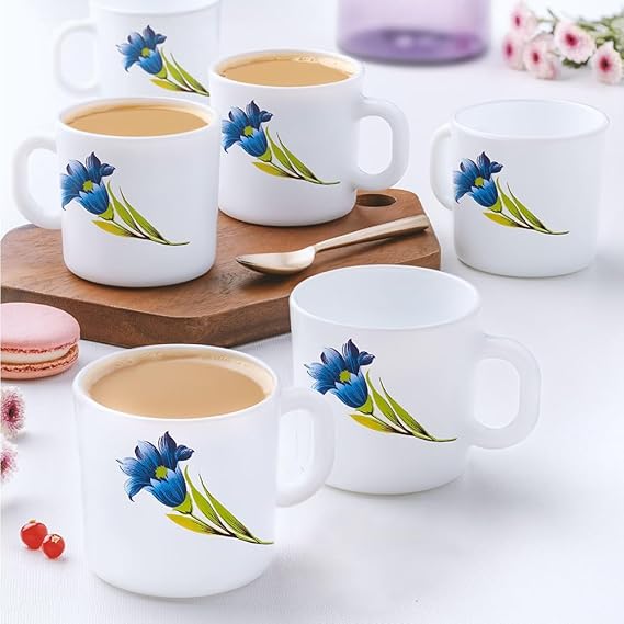 Larah by Borosil, Stylish Hot Drinks Mugs, Dishwasher and Microwave Safe