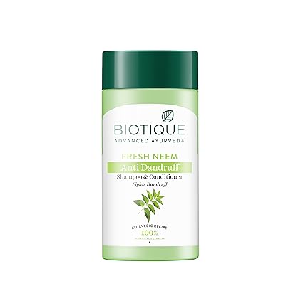 Biotique Fresh Neem Anti Dandruff Shampoo and Conditioner