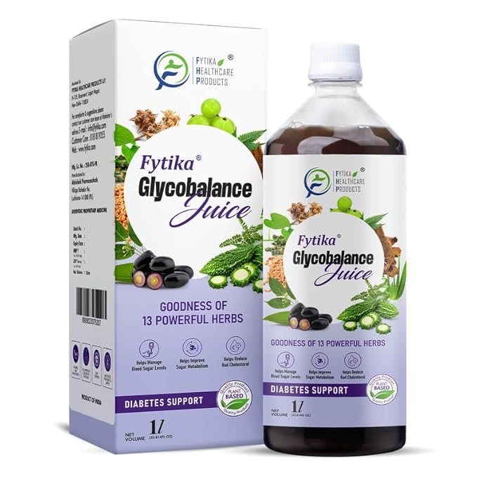 Fytika Glycobalance Diabetic Juice 1L | 100% Ayurvedic Herbal Juice