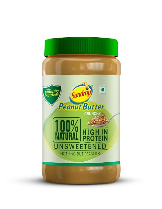Sundrop Agro Tech Foods Peanut Butter 100% Natural Crunchy Jar