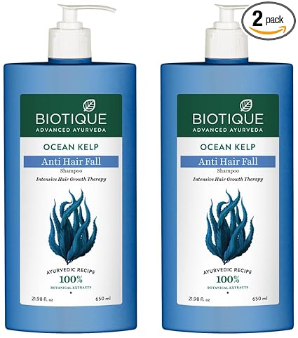 Biotique Ocean Kelp Anti Hairfall Shampoo | Intensive Hair Growth Therapy