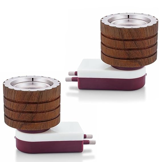 AL- FALAH Wooden Kapoor Dani Set of 2 for Aromatic Rituals and Spiritual Practices