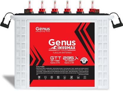 Genus Invomax GTT235X Tall Tubular Inverter Battery (220Ah)