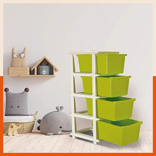 Bathla STOMO 4XL Drawers Multi-purpose Modular Storage for Home & Office