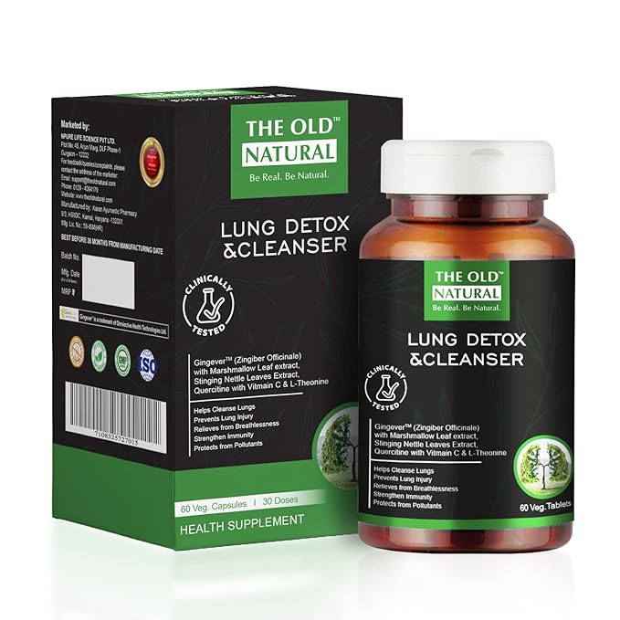 19 in 1 Lungs Detox for smokers & Pollution 60 Veg Tablets