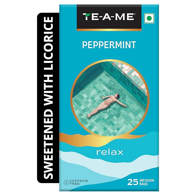 Herbal Tea Peppermint & Licorice Root 25 Bags Pure Caffeine Free