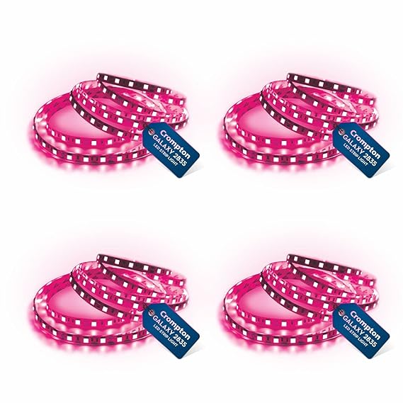 Crompton 5 Meter Strip Light Pink 300 LEDs (Pack of 4) (Without Driver)