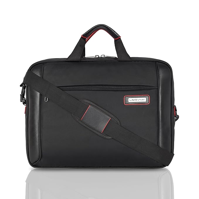 Lavie Sport 40.5cm Business Pro Laptop Briefcase Bag | Laptop Messenger Bag with Sturdy Handle | Detachable Shoulder Strap | Compatible with Upto 15" MacBook & Laptops
