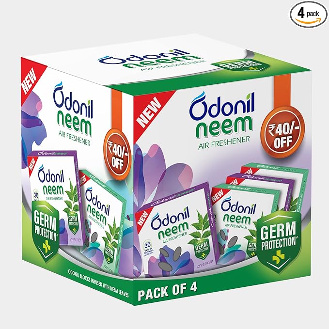 Odonil Bathroom & Toilet Air Freshener Neem Mixed Fragrance Blocks
