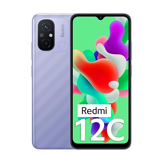 Redmi 12C (Lavender Purple, 6GB RAM, 128GB Storage) | High Performance Mediatek Helio G85 | Big 6.71 HD Display