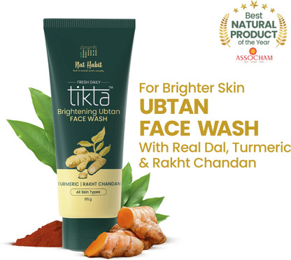 Nat Habit Brightening Ubtan For Women & Men Face Wash (95 g)