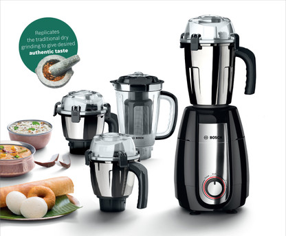 BOSCH TrueMixx Pro 750 W Mixer Grinder (MGM8642BIN | 4 Jars | with Stone Pounding Technology | Black) Review
