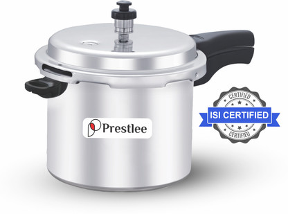 Prestlee DELUXE 5 Liter Aluminium Outer lid Pressure Cooker 5 L Outer Lid Pressure Cooker (Aluminium)