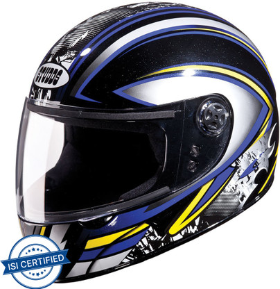 STUDDS CHROME D1 FULL FACE Motorbike Helmet (Black Blue)