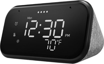 Lenovo Smart Clock Essential with Google Assistant Smart Speaker (Hemp Grey)