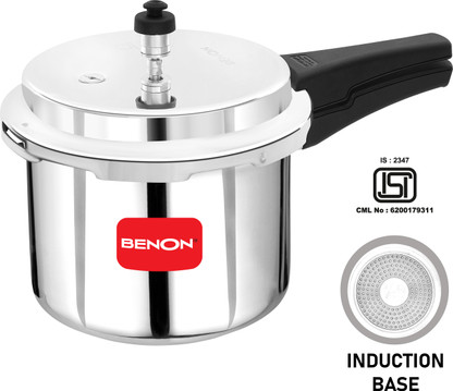 Benon Flores 3 L Outer Lid Induction Bottom Pressure Cooker (Aluminium)