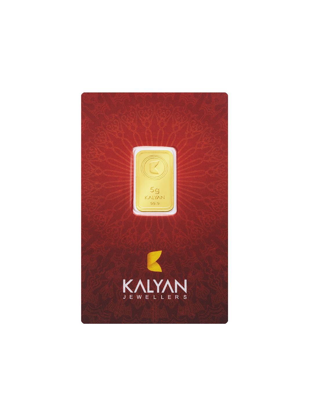 24KT 999 Purity Lotus Gold Bar Coin - 5 g